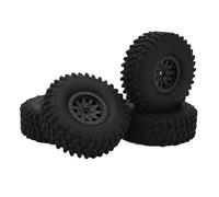 Generic RC Car Wheel, RC Car Tire 120mm 1.9inch Strong Grip Easy Replacement 4Pcs for GEN8 (Black)