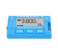 Generic RC CellMeter 8 Digital Battery Checker Battery Voltage Tester for LiPo Li Ion LiFe NiMH NiCd 2 to 8S with LCD Cell Reading Servo Test for RC Hobby Users