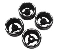 Generic RC Crawler Wheel Rim 1.9 Inch Carbon Fiber 3 Spoke for SCX10 D90 Capra Replacement 4 Wheels