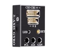 Generic RC Mini Gyro Sensitivity Adjustable Stability Control for RC Car Boat Upgrade, Aluminum Alloy PVC for Enhanced Driving Accuracy