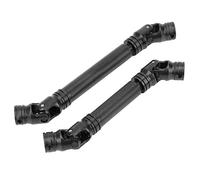 Generic RC Multiple Spline Drive Shaft Durable Lightweight Transmission Defender RC Car Upgrade Accessory for Enthusiasts Black Steel Size 105-157mm and 90-115mm for Hobbyists