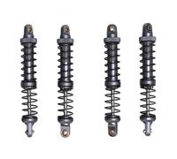 Generic RC Shock Absorbers Set, Upgrade Parts Heavy Duty RC Car Shock Absorbers 4Pcs 90mm Metal with 8 Replacement Springs for 1/10 Scale Models (Gray)