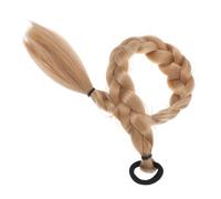 Generic Realistic 24 Inch Braided Ponytail Hair Extension for Women Synthetic Long Braided Hair Piece with Elastic Tie Natural Look for Daily and Special Occasions