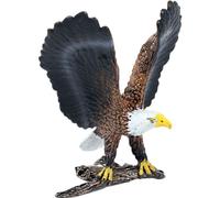 Generic Realistic Eagle Statue Resin Birds of Prey Ornament Outside Lawn Sculpture Artificial Eagle Figurine Wildlife Toy Statue for Yard