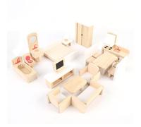 Generic Realistic Role Playing Solid Wood Furniture Toys for Children, with Accessories and Sets of Wooden Furniture for Imaginative Play, Crafted to Last