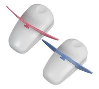 Generic Red & Blue 2 Pcs Paper Holder Stands, 3.7 X 2 in Desktop Document Holder with Anti-Slip Base, Copy Stand for Typing