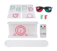 Generic Red Green Vectograms Image LED Light Test Chart for Stereopsia and Disorder Training 6PCS