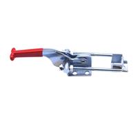 Generic Red Handle Quick Lock Clamp Hf-431, 1 In (2.54 Cm) Jaw Opening, Lever Action, 4 Mounting Holes, Stainless Steel, Heavy Duty, Self-Lock, Industrial Use