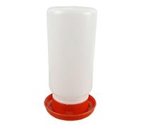 Generic Red Hen: Portable And Easy-to-use Feeder And Waterer for Chickens in The Garden, 1000 ml