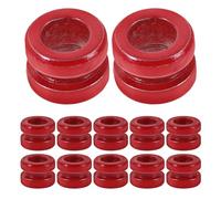 Generic Red Metal Guitar String Ball End Beads 20Pcs Steel for Classical and Acoustic Guitars - Precision String Tie Beads Suitable for Frequent Use