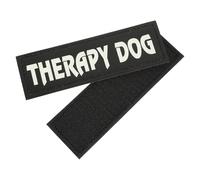 Generic Reflective Dog Harness Patch 1 Pair Removable Pet Vest Patch Sturdy Service Dog Tag for Safety and Identification