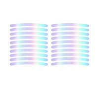 Generic Reflective Sticker for the Bucket: Reflective Warning Sticker, Reflective Stickers for Night Safety Wheels, 20 Pieces | Stripe Decoration