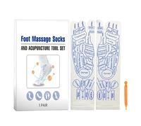 Generic Reflexology Socks - Comfortable Reflexology Socks with Massage Tool, Reflexology Socks with Trigger Point, Foot Pressure Reflex Socks for Women Men