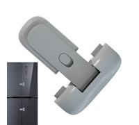 Generic Refrigerator Lock - Child Proof, Freezer Latch - Easy to Use, No Tools Required, Gray, 8 cm x 12 cm x 4 cm, 1 Piece, Ages 3+ to 12