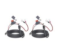Generic Reliable DC Battery Extension Cable 9.84ft Set of 2 for Outdoor Adventures with Water Proof O Ring Connectors