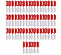 Generic Remote Control Car Road Barrier Set 120PCS Red & White for DIY Racing Track Drifting Fun