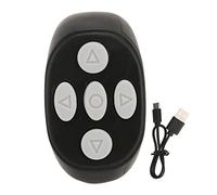 Generic Remote Control, Multi Function Ring Wireless Phone Selfie Shutter with Page Up Down Left Right Volume Control for Android 8.0 and Above TikTok Video Recording (Black)