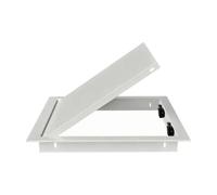 Generic Removable Access Panel with Catches Aluminum Access Door with Mounting Frame Low-Profile Service Utility Opening for Office, 400 X 400 MM