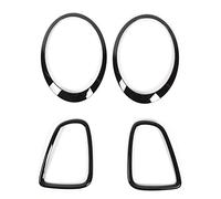 Generic Replacement 4pcs Gloss Black Headlight Taillight Cover Trims Fit for Mini R56 R57 R58 R59 Fit for Cooper S JCW 2007-2015, Wear Resistant, Unique Style, Direct Replacement for Mini Fans