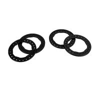 Generic Replacement Exterior Beadlock Ring, Wheel Beadlock Rings 4pcs 1.9 Inch Sturdy Practical Easy Installation for Repair (Black)