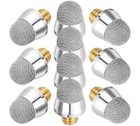 Generic Replacement Fiber Tips 6.4Mm Electroplated Copper Capacitive Stylus Heads for Note Taking and Sketching Compatible with Smartphones and Tablets, 10 Pieces
