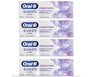 Generic Replacement for Oral B 3D White Luxe Perfection Toothpaste 75ml (4 Pack) | Top Dental Hygiene Tips Recommended by ST&JJ
