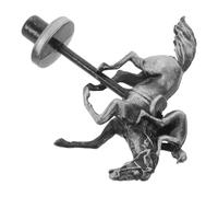 Generic Replacement Metal Horse Figure for Horse Racing Board Game 5cm Alloy Precision Manufacturing Black Game Piece