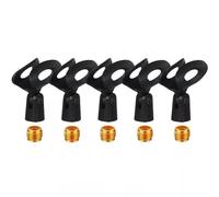 Generic Replacement MZQ800 Microphone Clamp Clip Holder for Sennheiser Pro Audio Professional e 935, e 945 Microphone, with Screw Adapters 5/8 Male to 3/8 Female, Black, 5 PACK