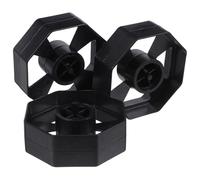 Generic Replacement Tape Wheel Tape Dispenser Rolling Core Black 6 Pack Plastic Movable Roller for Standard Desktop Tape Holders in Home and Office