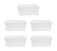 Generic Reptile Breeding Box and Habitat Cage 5pcs Plastic Terrarium Tank with Optimal Airflow and Design for Pet Breeding Suitable for Frogs and Snails