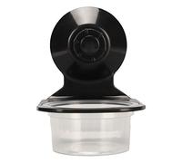 Generic Reptile Food Water Feeding Bowl Clear Dual Fixed Hanging Basin for Snakes Lizards Horned Frogs Home Garden Farm 1 X Transparent Feeding Bowl 1 X Bracket Suction Cup (Single)