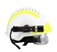 Generic Rescue Helmet Anti-Impact Fire Fighter Hard Hat with Goggles and Headlamp for Emergency Services Adjustable 53cm-63cm