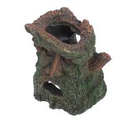 Generic Resin Hollow Tree Trunk Aquarium Decor Fish Tank Decorations Cave Reptile Hideout Habitat For Turtles Aquarium Hiding Cave For Shrimp And Fish
