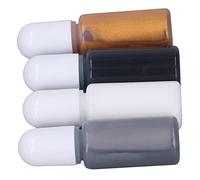 Generic Resin Pigment 4 Colors High Concentration UV Dye, Wide Applications in Casting Resin Figurines, Encapsulating Objects, 4 X 10ml (Set 9 White, Silver Gray, Gold, Black)