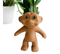 Generic Resin Plant Holder | Funny Flower Pot | Plant Holder With Drainage Hole Decorative Garden Containers - Sets For Houseplants For Home -