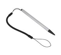 Generic Resistive Touch Pen with Spring Rope for Scratch-Free Writing on POS and PDA Devices, Durable Design, Pack of 2 (Silver)