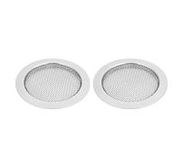 Generic Resonator Guitar Metal Sound Hole Inserts for Dobro - Sturdy Delicate Screen Cover for Most Dobro - Made of Metal - Silver 2PCS - Great Decoration for Musicians (Silver)