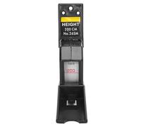Generic Retractable Measurement Ribbon Retractable Sustainable Metal Height Measurement Tool, Practical Stature Counter for the Family, 6.6 Feet Rule for the House (Black)