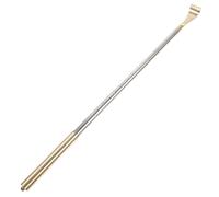 Generic Retractable Tool Itch Reliever and Long Back Scratcher Handle Made of Brass Stainless Steel Portable Back Massager for Adults