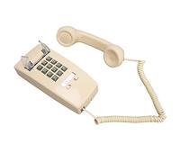 Generic Retro Decorative Corded Telephone with Volume Control for Home Bar Bathroom Beige, Vintage Wall Phone for Elderly Gift Choice Home Office Use ABS Metal