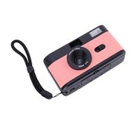 Generic Retro Film Camera with 28MM Lens for Authentic Photography with Flash for Documentary 35MM Film Camera Suitable for Creative Artists (Black Pink)