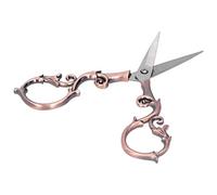 Generic Retro Gourd Scissors Vintage Small Embroidery Cutting Tools for Sewing Beauty Trimming Plum Design 5.5x11cm Stainless Steel (Rose Gold)