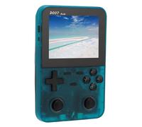 Generic Retro Handheld Game Console, IPS Display 2500mAh Handheld Game Console for Travel (Transparent Blue)