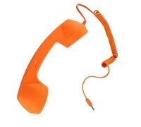 Generic Retro Phone Handset USB C for Smartphones, Radiation Proof with 3.5mm Connection, High Volume ABS Material, Perfect for Everyday Use, 1 Unit (Orange)
