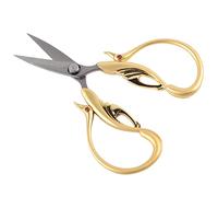 Generic Retro Scissors, Sustainable Scissors in The Shape of Swan Crissors DIY Light Chisels for Embroidery (Golden Flower)