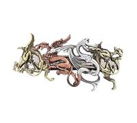 Generic Retro Steampunk Hair Clip, Flying Dragon Hairpin Hair Accessory Styling Tool Headwear Metal Barrettes Gift Decorative for Makeup Women