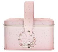 Generic Retro Tinplate Candy Container with Lid, Cartoon Rabbit Sweet Packaging Box, Portable Wedding Storage Case for Festive Candy and Biscuit Wrapping