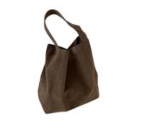 Generic Retro Women's Shoulder Bag for Shopping, School, and Studying, Coffee