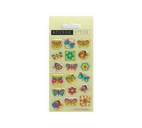 Generic Reusable Butterflies Puffy Stickers (Pack of 18) Generic Multicolor