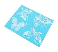 Generic Reusable Butterfly Pattern Silk Screen Stencil 1 Sheet Washable Adhesive Mesh Transfer for Decorative Art Pieces and Holidays, Exercise Hands-on Skills Delicate Design